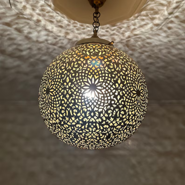 Handcrafted Brass Moroccan Hanging Light