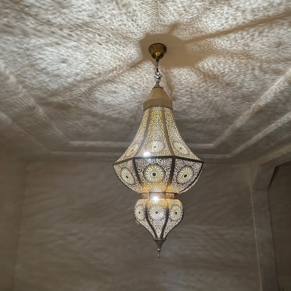 Handcrafted Brass Moroccan Hanging Light